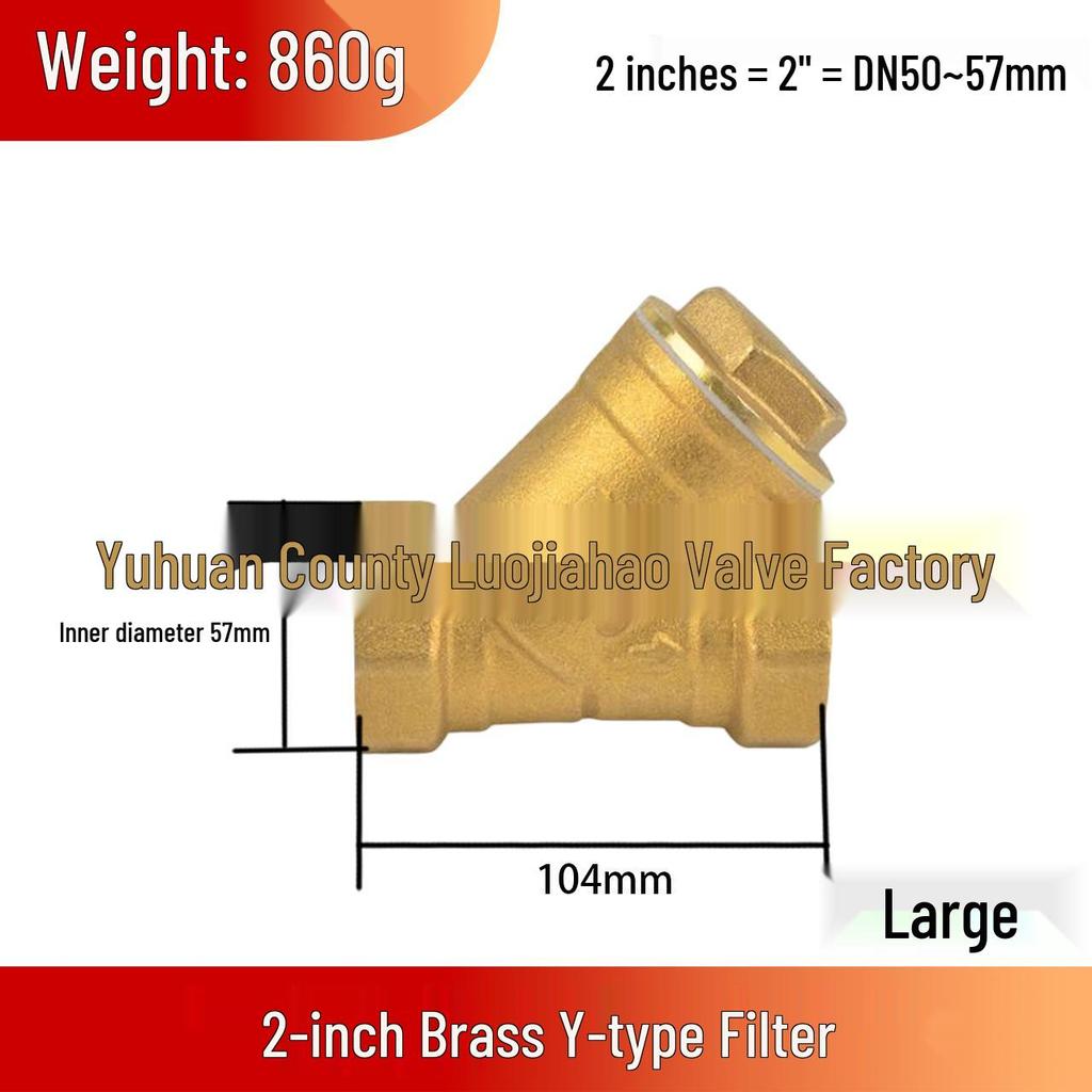 High-Pressure High-Temperature Forged Brass Y-Type Multifunctional Filter Pipe