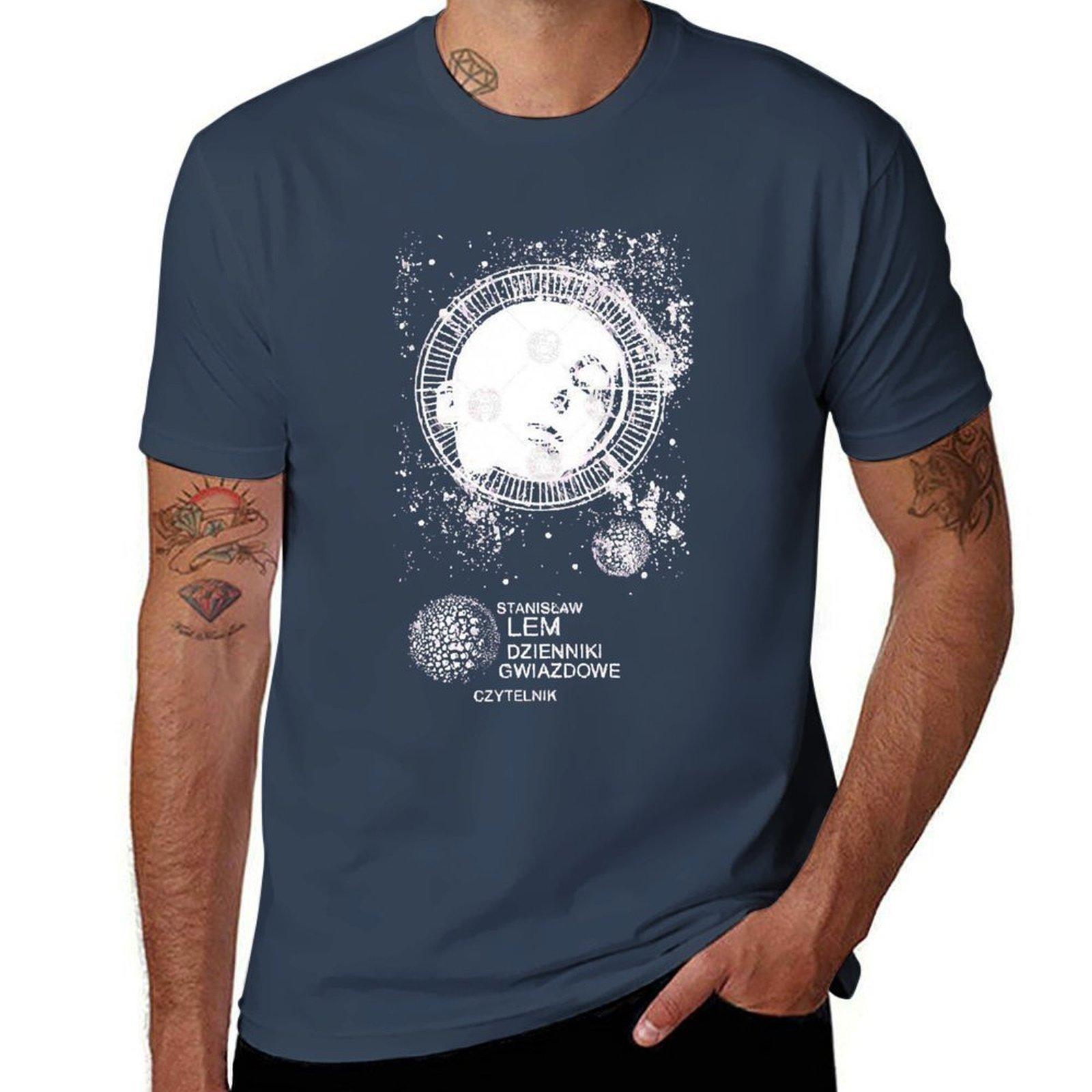 

Vintage SciFi Book Cover The Star Diaries TShirt Athletic Fit Sports Short Sleeve Top S