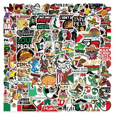 100 Mexican Style Stickers Personalized Decorative Computer Suitcase Waterproof DIY Stickers