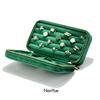 Velvet Jewelry Organizer For Rings And Earrings With Zipper Closure For Home Storage