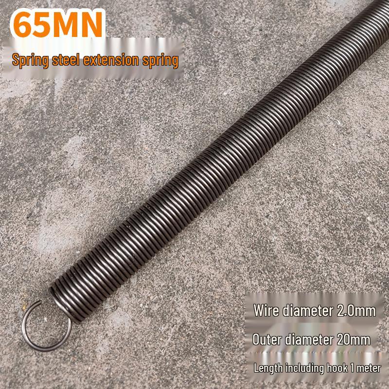 Durable Spring Steel Extension Spring with Hook, Length: Various, Tensile Strength: High, Wire Diameter: 0.5~4mm, Outer Diameter: 4~45mm