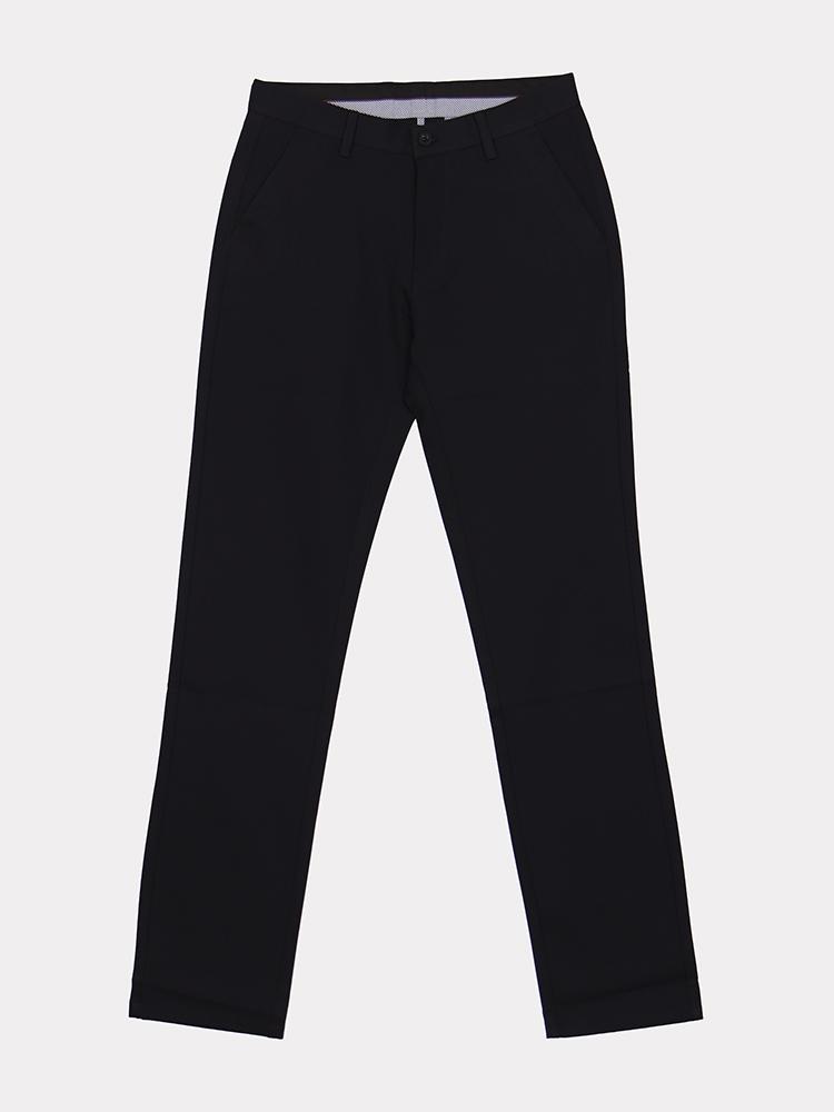 IKALOOK Office Cotton Blend Simple Slacks Apt105A