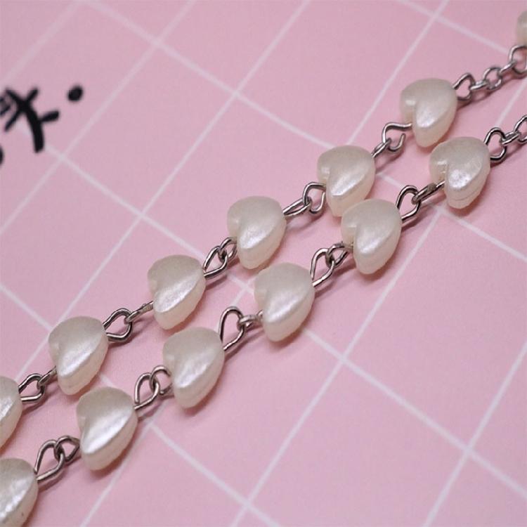 Religion Christian Faux Pearls Rosary Necklace For Women Crossed Pendant Clavicle Chain Beads Chains Fashion Jewelry