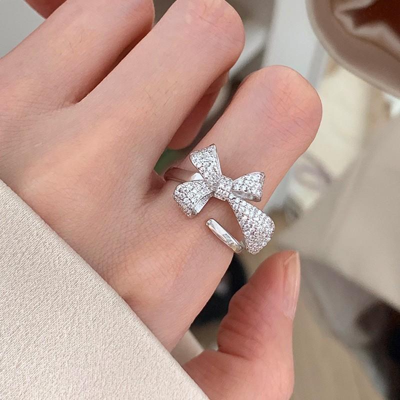 Contemporary Clear Moonstone And Zircon Ring For Women Offering Elegant And Distinctive Style