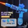 Firelight Electric Auto Water Gun - Integrated Linked Recoil & Pulse Flame Light Effects, Water Fight Toy