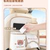 Cartoon Car Back Seat Organizer Fabric Multifunctional Large Capacity Cute Car Trash Bin Tissue Box
