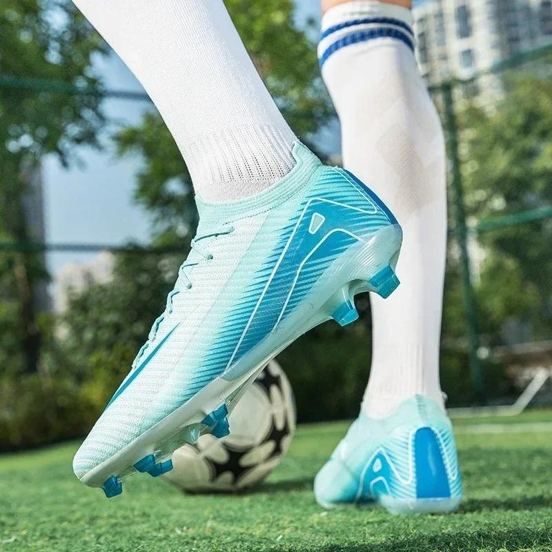 New Soccer Shoes Society Non-Slip Football Field Boots Training Match High-quality Unisex Teenagers Sneakers Chuteira De Campo