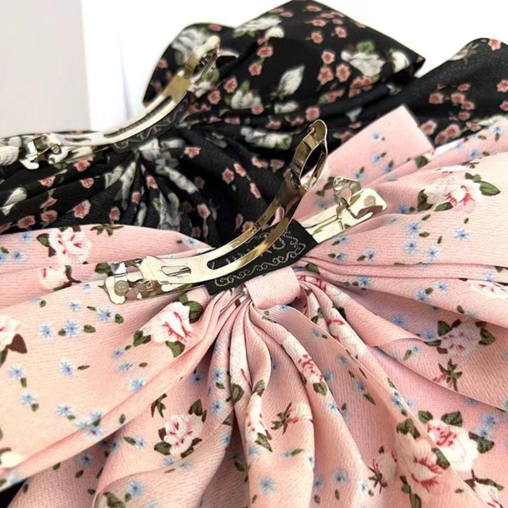 Sweet Bow Knot Hairpin Fairy Ribbon Barrette New Hair Duckbill Clip Girls