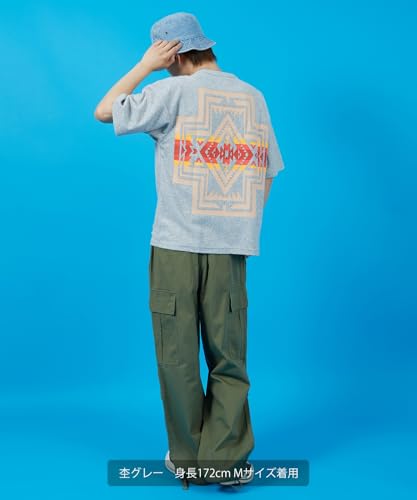[IMPROVES] [SIDEWAYSTANCE] Native American Print Pile Short Sleeve T-Shirt