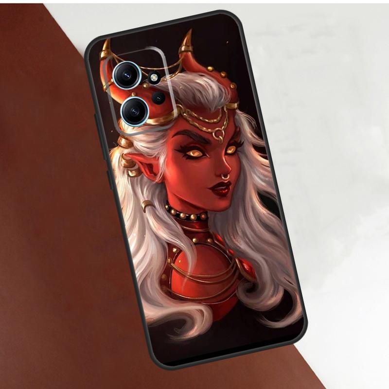 Aesthetic Devil Woman Bad Girl Case For Xiaomi Redmi Note 13 10 11 12 14 15 Pro Plus Cover For Redmi 15C 15 12C 13C 14C 10C