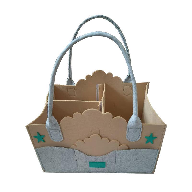 Geantă Tote din Feutru Nețesut Îngroșat cu Desen Animat, Cadou, Favore de Petrecere