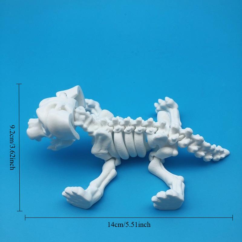 3D Printing Skeleton Sausage Dog Statues, Sausage Dog Bone Dog Ornaments, Skeleton Dog Statues, and Movable Puppy Ornaments
