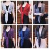 Shiny Mesh Shawl Transparent Short Coat Sunscreen Cropped Blouse  Winter/Autumn/Spring/Summer
