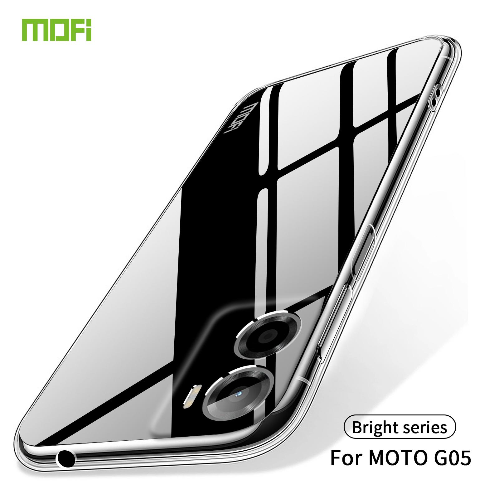 

For Motorola Moto E15 4G/Motorola Moto G05 4G Clear Phone Case MOFI Ultra-Thin TPU Phone Back Cover Transparent