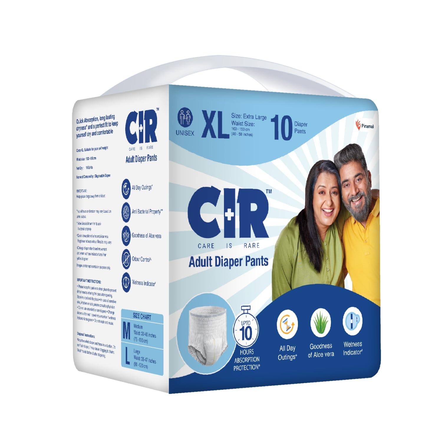 CIR Подгузники-трусы для взрослых | Подгузники для взрослых Extra Large (XL)