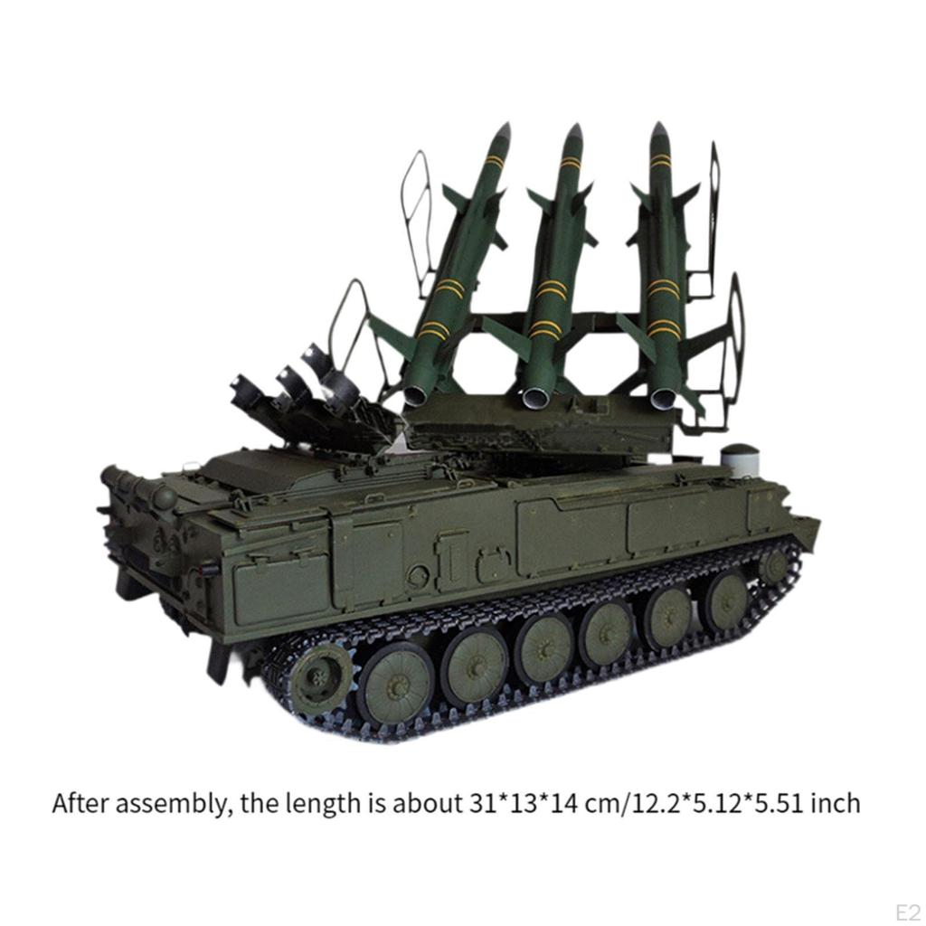 1/25 Missile Launch Vehicle Model Puzzle Educational Toys Home Decor Building Kits DIY Paper