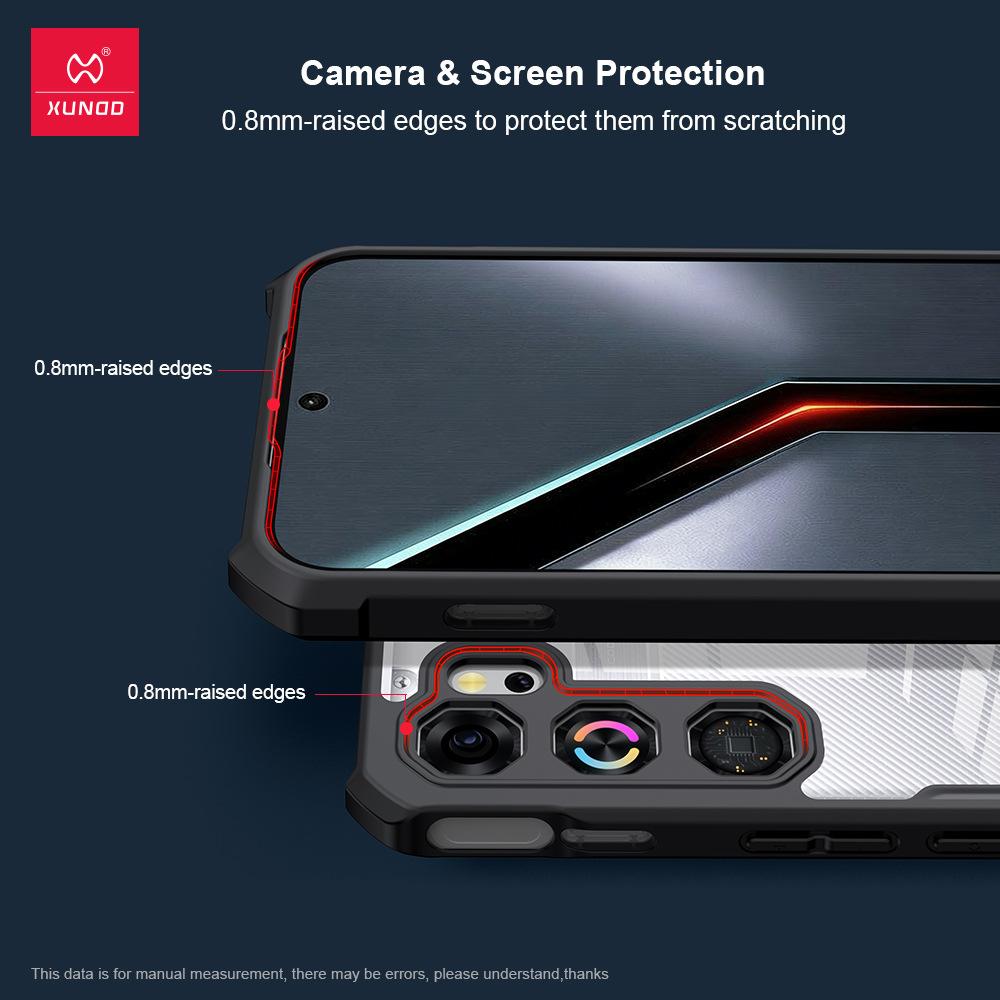 Für ZTE nubia Neo 5 GT Hülle XUNDD Hülle Transparente Rückseite Airbag Stoßfester Bumper Schutzhüllen