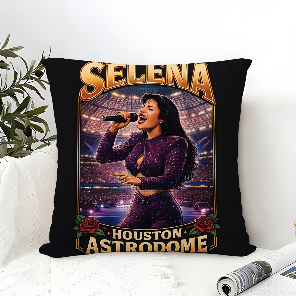 Music Of Latin Singer S-Selena 2 Pillow Case Linen Pillow Case Sofa Home Decor Cushion Cover Cushion Cove