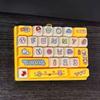 Squeeze Feel Keyboard Fidget Pendant Colorful Fingertip Button Key Ring  Student Use