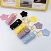Sequin Flower Red Envelope Keychain: Stylish Makeup Mirror & Portable Bag Accessory