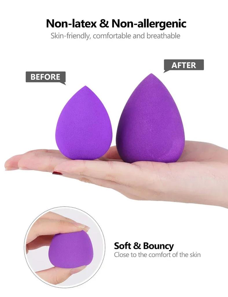 3/10 PCS Makeup Sponge Blenders Blending Sponge Wet and Dry Dual Use Foundation Applicator Cosmetic Sponges Makeup Tools