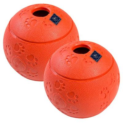Dingdongpet Hundespielzeug großer Snackball Latex 8 x 8 cm, 2 Stück