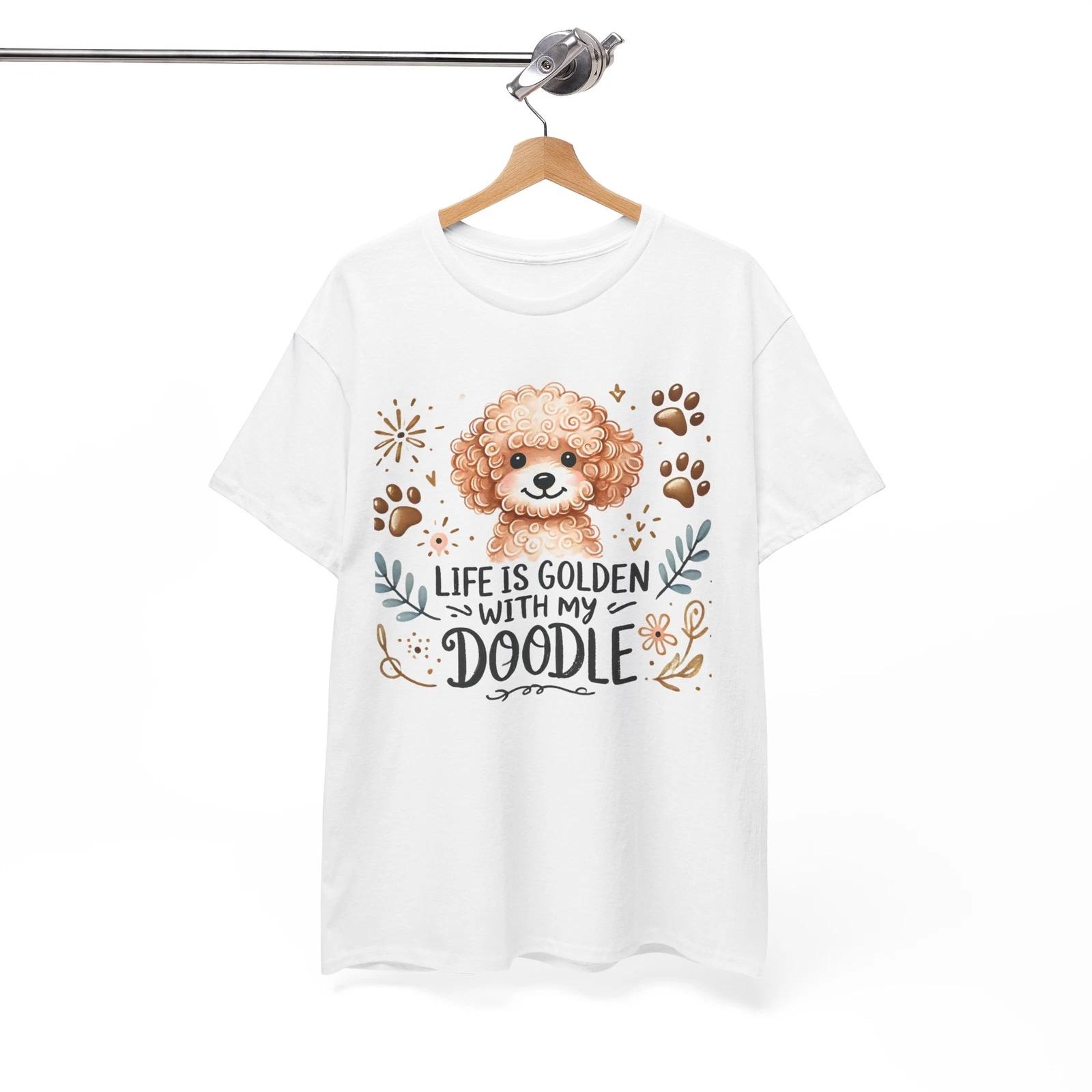 Dog Breeds Funny Dog Walker T-Shirt – Cute Puppy Paw Print Tee for Pet Owners 2XL