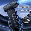 Mini Electric Turbo Jet Fan with 1-100 Wind Speed Adjustable Rechargeable Air Duster for Cleaning Car/Keyboard/PC/Home Cleaning