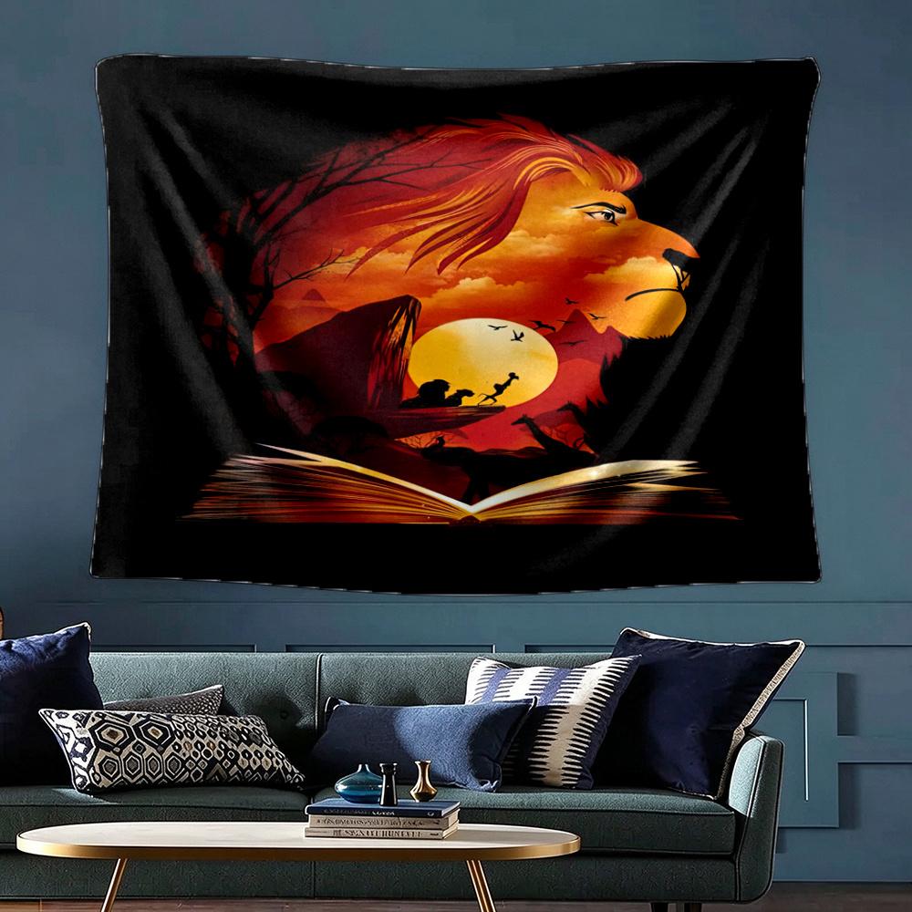 Golden Symbols Wall Tapestry Art For Birthday Wedding Party Backdrop Family Gift