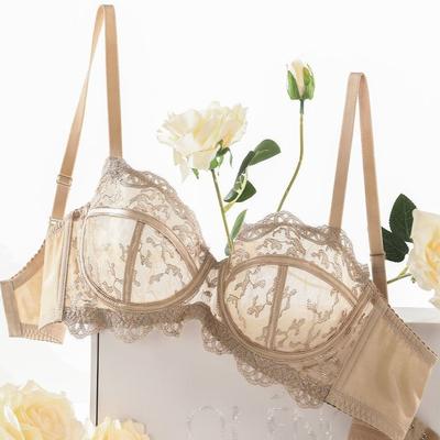 Female Summer Thin New Lace Collection Pair Milk Gathered with Underwire To Prevent Sagging Beauty Back Underwear