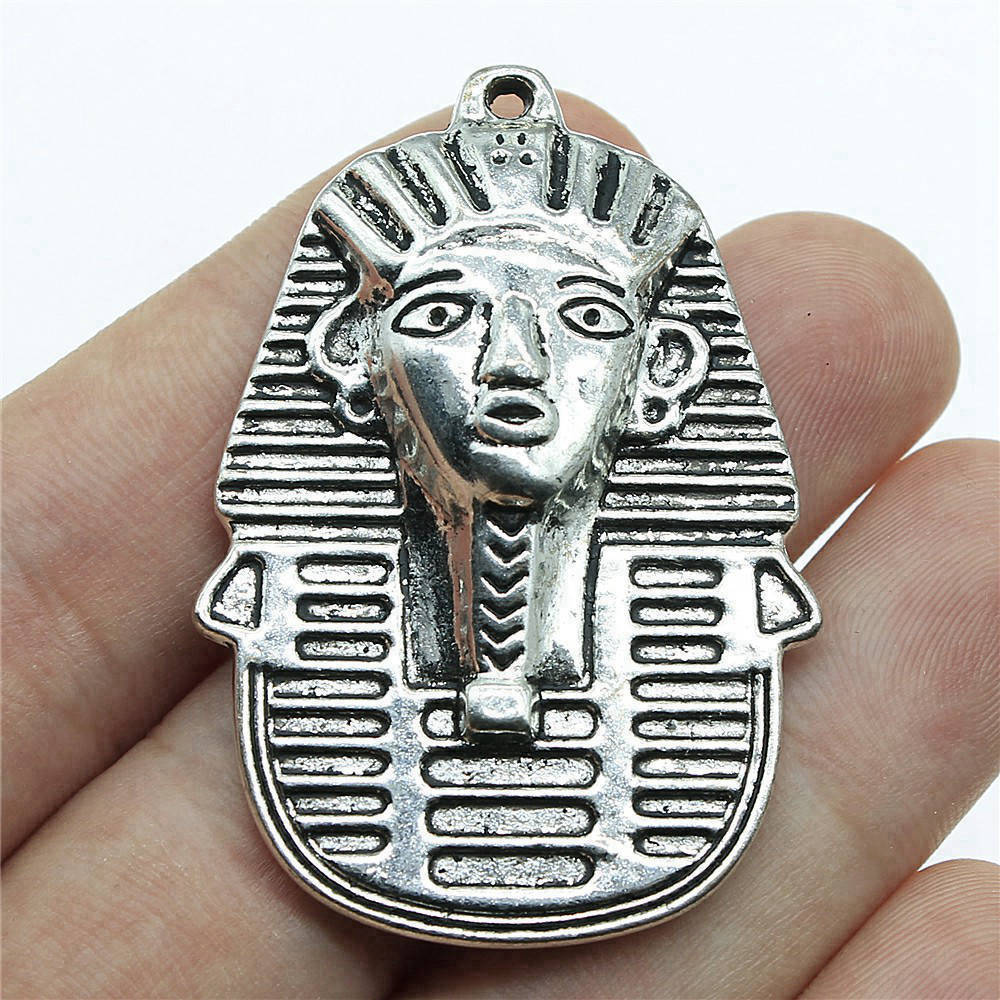 Charms Egipski Faraon Szef Wisiorki Vintage Biżuteria Materiały QC048