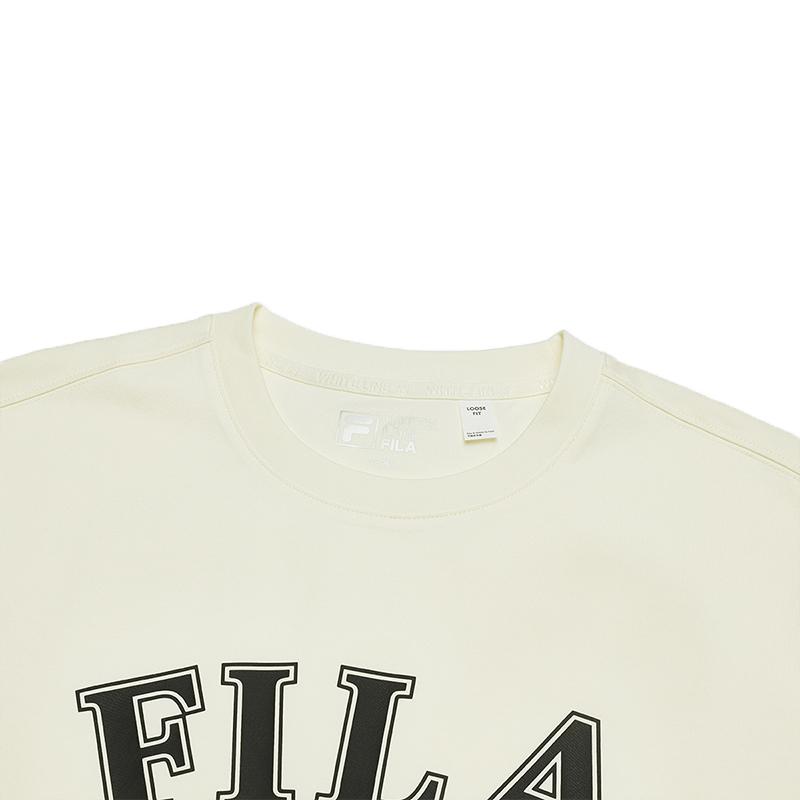 New FILA T Shirt Men's Cheese White F51U429104FIV