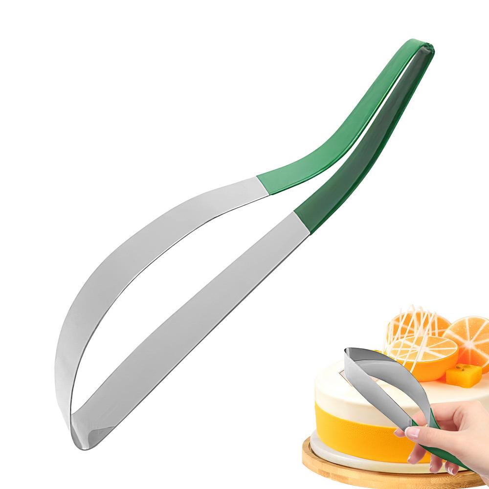 

Нож-слайсер для торта, хлеба, пиццы, разделитель, слайсер, эргономичный, регулируемый, многоразовый, принадлежности для нарезки хлеба для десертов, выпечки, пиццы зелёный
