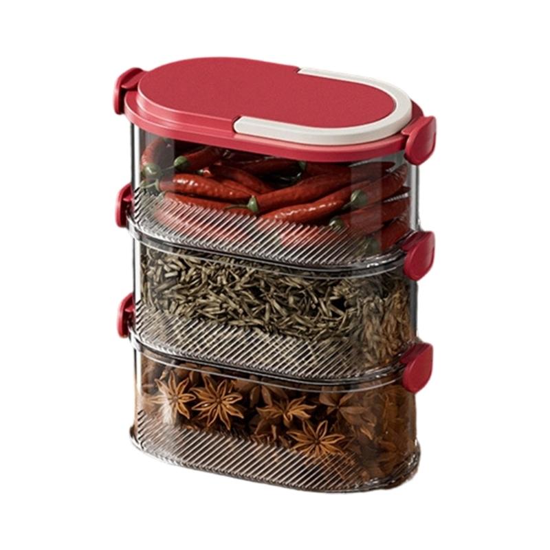 Clear Plastic Kitchen Storage Box With Clear View For Easy Access Modularized Stackable Designs To Saving Space Organize Efficiently