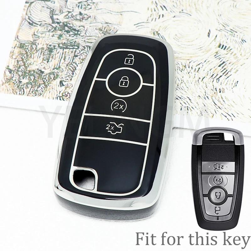 3 4 5 Button Car Key Cover For Ford Fusion Mondeo Mustang Explorer Edge Ecosport For Lincoln Mondeo Mkc Mkz Mkx Key Case For Car