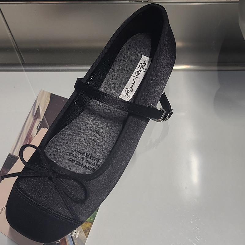 

Gentle bow Mary Jane shoes women s shoes inner height increase early spring new ballet shoes with skirt single shoes 40