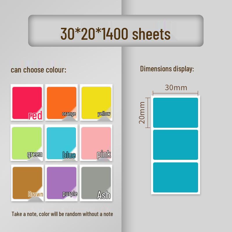Custom Waterproof Multi-Color Thermal Paper Label: Oil-Proof, Self-Adhesive & Barcode-Ready