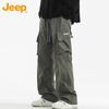 JEEP Men's Loose Straight-Leg Casual Cargo Pants