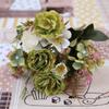 Artificial Peony Rose Flower Vintage Silk Fake Flower Bouquet Wedding Decor Home