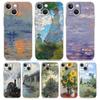 Claude Monet Impressionism Painter Phone Case For iPhone 15 14 13 12 11 Pro Max XS X XR SE 7 8 Plus Clear Lens Protect Cover