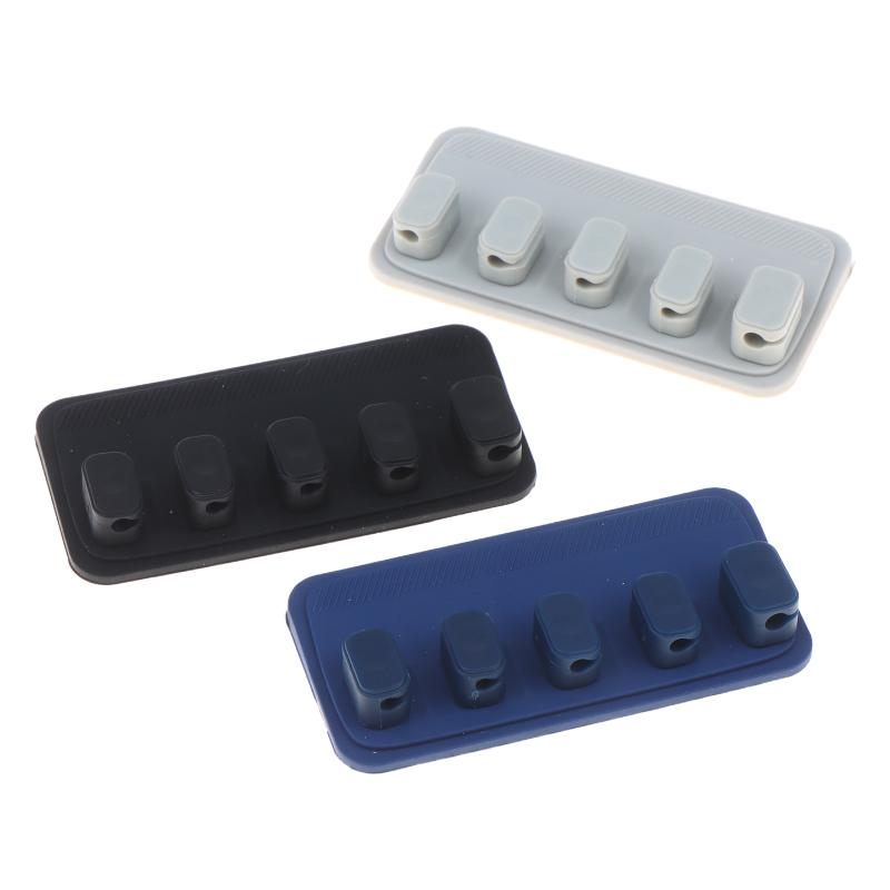 Magnetic Cable Organizer Silicone Cord Holder Detachable Wire Management Clip For Desktop Office Car Interior Cable Arrangement