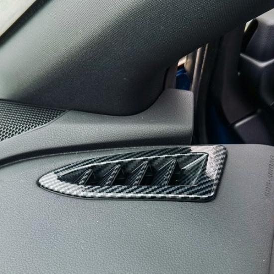 Carbon Fiber Look Inner Front Air Vent Cover Trim For Subaru WRX STI
