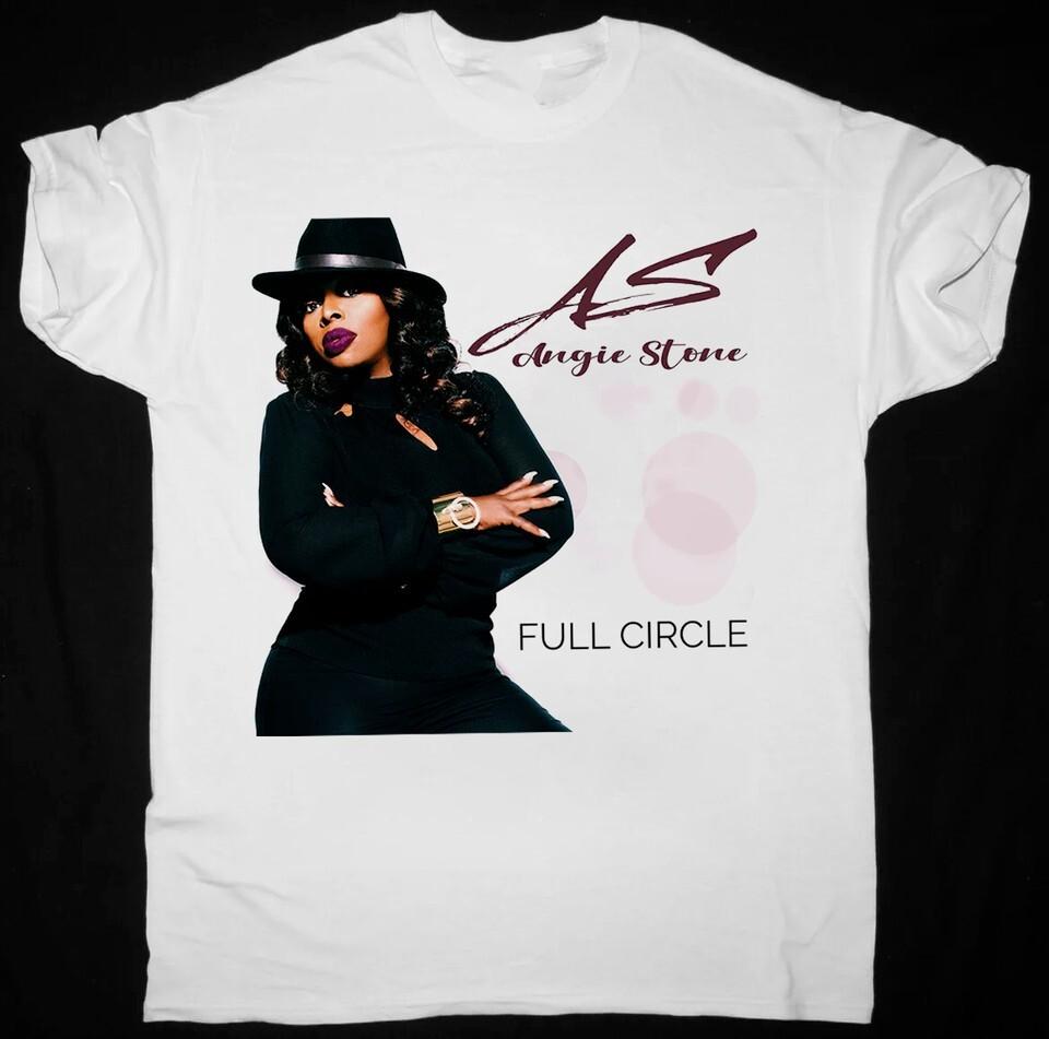NEW Angie Stone Full Circle Short Sleeve White All Size T-Shirt