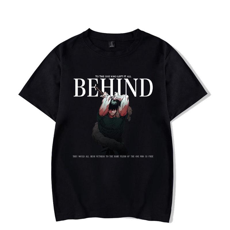 Vintage Washed Anime Print Men’s Harajuku T-Shirt