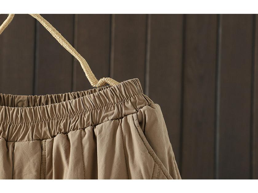 2026 Women's Winter Quilted Cotton Harem Pants with Elastic Waist