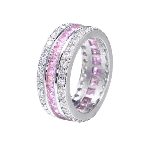 

Emmaya классическое дизайнерское кольцо круглой формы с блестящим цирконием, украшение для женщин и девочек, изысканное украшение для вечеринки, благородные ювелирные изделия 6 белого золота