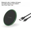 Ultra-thin Round 15W Induction Fast Wireless Phone Charging Pad Fast Charging Universal Countertop Wireless Charger Pad Gifts