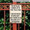 2D Flat Humorous and Rustic Aluminium Plaque, 8 * 12 Inch Retro 70s&80s Humorous Metal Decorative Sign, Hanging Plaque, Plaque Decorative Wall Art