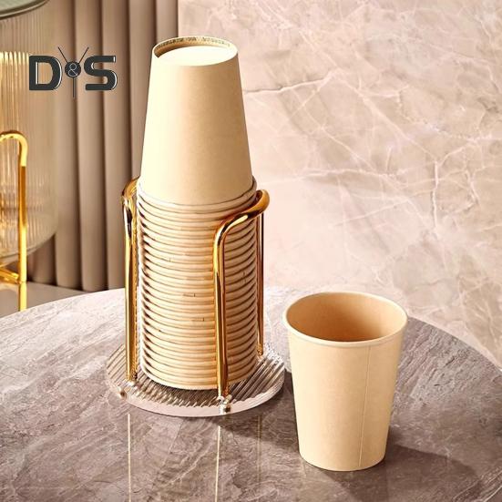 Wohnzimmer Einwegbecherspender Lagerregal Getränkehalter Arbeitsplatten-Organizer für Home Office Cafe