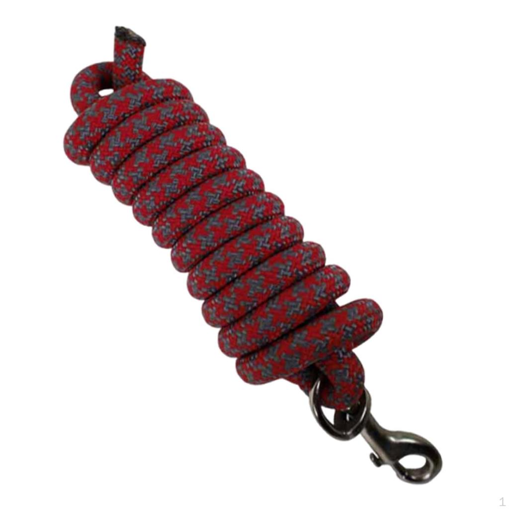 Rope Horse Supply 98.43inch Equestrian Accessory Rein with Quickly Snap Training Leash Lunge Line